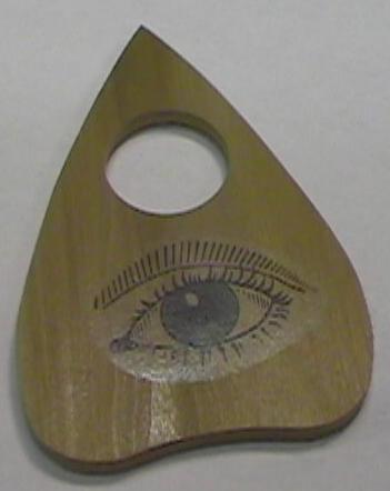 as it spells D-E-M-O-D-E . . . planchette (French) translates to “small 